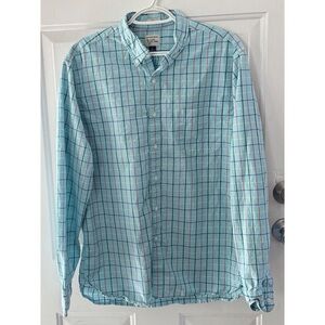 J. Crew Light Slim Fit Plaid Button-Down Shirt Size Large